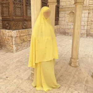 tenue de priere, ensemble de priere fleuris